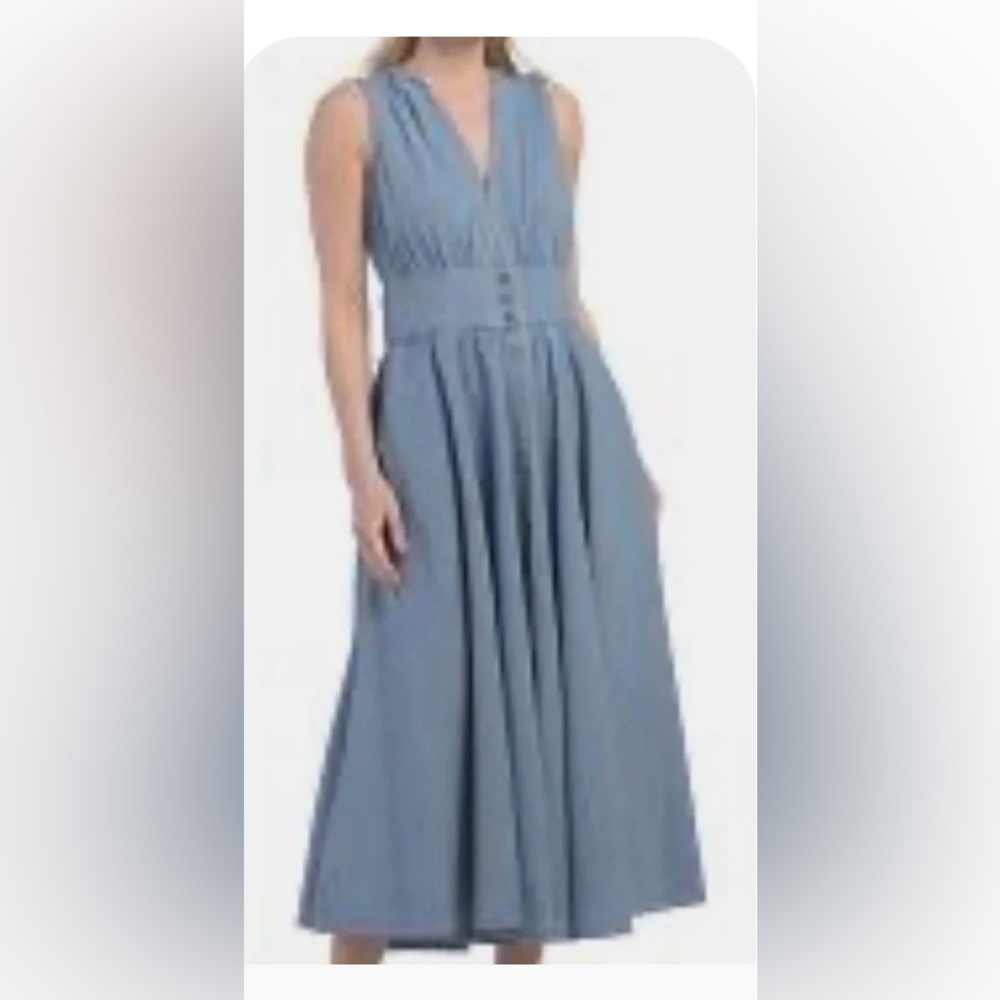 KOBI HARPER ELLA LIGHT INDIGO DRESS